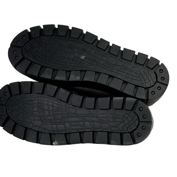 JSlides Tyler Platform Loafer Women 8.5 Metallic Silver Leather Chunky Sole Shoe - Picture 7 of 9